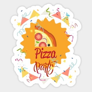 Let's have a Pizza Party! Sticker